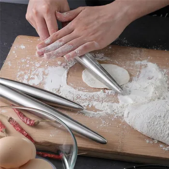  Скалка из нержавеющей стали Помадный ролик Кухонный инструмент Изготовление помадных скалок Скалка Металл для пекарей Печенье и кондитерские изделия