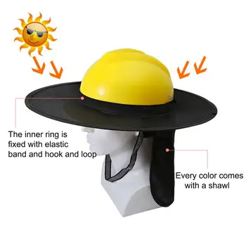  Летняя наружная жесткая шапка для шеи Солнцезащитный козырек для защиты Full Polim Mesh Neck Солнцезащитный козырек подходит для защитных шлемов только с краями