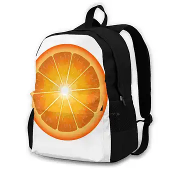 Empowering Оранжевые модные сумки Рюкзак для ноутбука Оранжевый Фрукты Веганский Сырая пища на растительной основе Сырая натуральная высоковибрационная