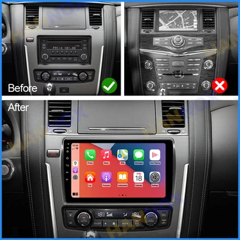 10,1 дюйма для Nissan Patrol Y62 2010~2019 2020 2023 Android Авто Радио Стерео WIFI RDS DAB FM AM GPS Navi Мультимедийный плеер