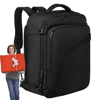  Рюкзак для путешествий на самолете 40 л Водонепроницаемый рюкзак для переноски на ноутбуке Очень большой расширяемый походный рюкзак для мужчин