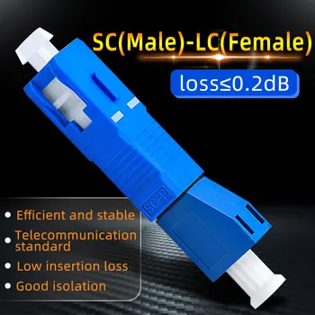 SC мужской - LC женский преобразователь гибридный волоконно-оптический симплексный волоконно-оптический адаптер