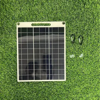 100 Вт Высокоскоростная фотоэлектрическая солнечная панель 5 В Солнечная Наружная Поликристаллический Кремний Двойной USB Зарядное устройство для мобильного телефона Источник питания