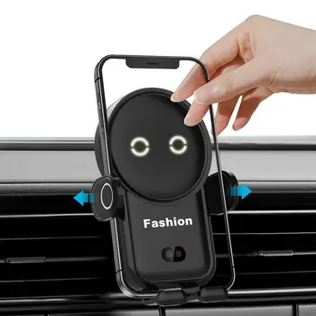 Беспроводное автомобильное зарядное устройство Держатель для телефона Быстрая зарядка Авто Зажим 15 Вт 360 градусов Вращающийся аксессуар для интерьера автомобиля Hands-Free для