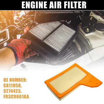 X Фильтры воздухозаборника двигателя автомобиля Autohaux CA11958/FR3C9601AA/FR3Z9601A для Ford для Mustang 2.3L 3.7L 5.0L 2015-2023 Аксессуары