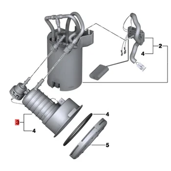 Ремонт регулятора давления топливного фильтра автомобиля 16117313794 для BMW Z4 E89 N20 N54 2009-2015 в модуле топливного насоса бака