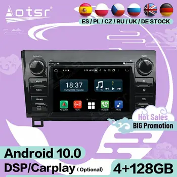 128G Carplay Android Плеер Стерео Для Toyota Sequoia Tundra 2010 2011 2012 GPS Навигация Аудио Радиоприемник Экран Головное устройство