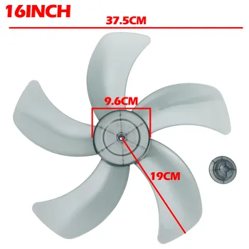  Прочные высококачественные аксессуары для лопастей вентилятора Бытовой мини-листовой напольный вентилятор Пластиковый 5-лепестковый электрический для пьедестала