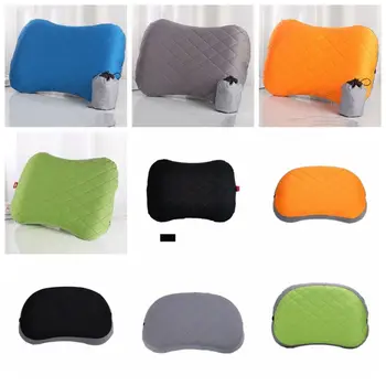 TPU Iatable Pillow На открытом воздухе Вымытый хлопок Складная подушка для шеи Воздушная подушка ПВХ Портативная подушка для кемпинга На открытом воздухе