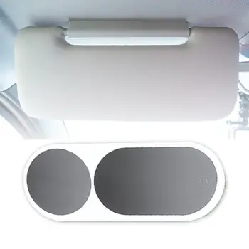  Авто Солнцезащитный козырек Зеркало для макияжа Высокоэластичные резиновые ремни Акриловые автомобильные аксессуары