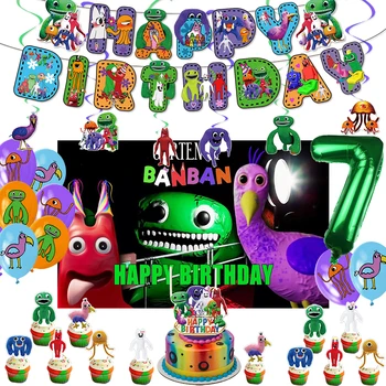 Garten Of Banban Украшение вечеринки по случаю дня рождения Banban Баннер Воздушные шары Принадлежности для вечеринки Baby Shower