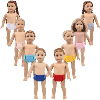 Кукольная одежда Однотонные трусики для 18-дюймовой американской куклы и 43-сантиметровой куклы Born Reborn для поколения аксессуаров для игрушек для девочек