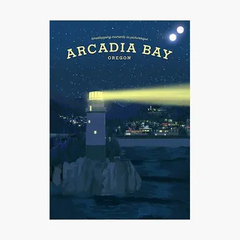 Life Is Strange Arcadia Bay Travel Pos Poster Sitcker для домашнего багажа Гостиная Искусство Настенные украшения Окно Милый принт