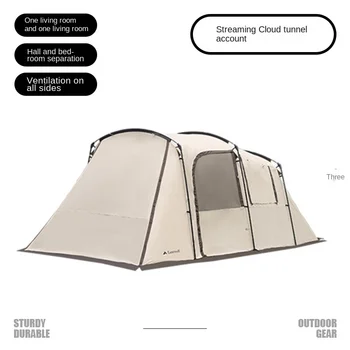 Поле для кемпинга на открытом воздухе большая палатка для кемпинга палатка штормовая палатка палатка для кемпинга две комнаты