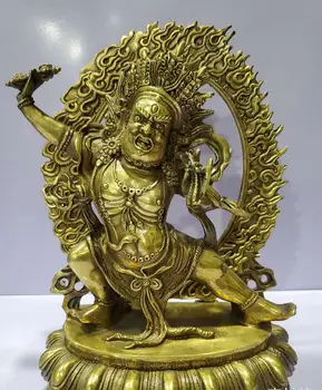 Однофутовая бронзовая статуя ваджрной руки, тайный мастер тантрической статуи Будды