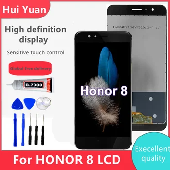5.2 ''Оригинал для Huawei Honor 8 ЖК-дисплей Сенсорный экран Дигитайзер Аксессуар Заменить для Honor 8 ЖК-дисплей с рамкой FRD-L19 FRD-L09