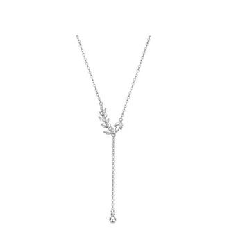 Ожерелье с кисточками с пшеничным бриллиантом для женщин Цепочка для ключицы для женщин