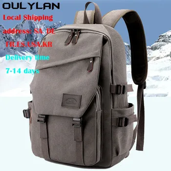 Oulylan Boy Gril Student Рюкзак большой емкости Мужские рюкзаки для ноутбука 15.6 Oxford Solid High School Bags Рюкзак для подростков в колледже