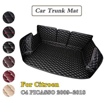  Изготовленный на заказ коврик для багажника багажника, коврик для защиты пола багажника, подходящий для Citroen C4 PICASSO 2009-2018 5-местные автомобильные товары Детали интерьера
