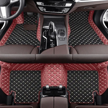 YUCKJU Изготовленный на заказ кожаный автомобильный коврик для Tesla Все модели Medels 3 Модель S МОДЕЛЬ X МОДЕЛЬ Y 2022 Аксессуары интерьера Авто Накладка на пол