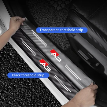 Для Audi A3 Автомобильная дверная накладка на порог Наклейка против ступенчатого скребка Наклейка багажника