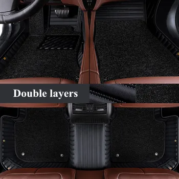 Хорошее качество! Изготовленные на заказ специальные автомобильные коврики для Jeep Wrangler JL 2024-2018 4-дверные нескользящие двухслойные ковры, бесплатная доставка