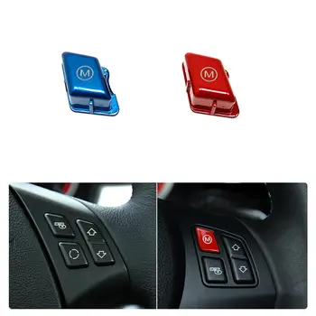Красно-синие кнопки остановки запуска рулевого колеса Подходит для BMW 3 серии E90 E91 E92 E93 2007-2013