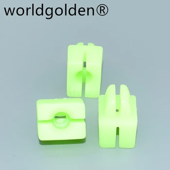 worldgolden 100 шт. авто застежки нейлон зеленые гайки