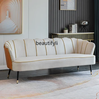 yj Технология Тканевой диван Nordic Light Роскошная гостиная Приемная Спальня для отдыха Магазин двойной одежды Маленький диван
