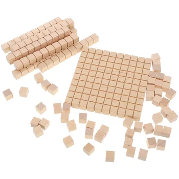 61 шт. Обучающие математические блоки Математические кубики Деревянные математические кубики Математические манипулятивные Математический графический блок