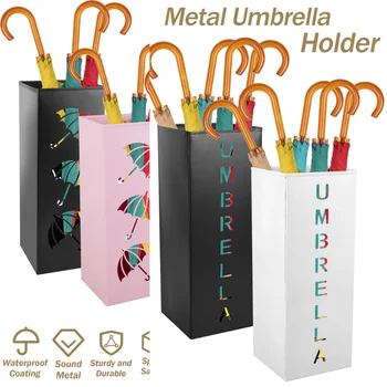 NEW Металлический держатель зонта Отдельно стоящая стойка для зонтов Декоративный держатель зонта Контейнер для многоцелевых тростей для хранения тростей