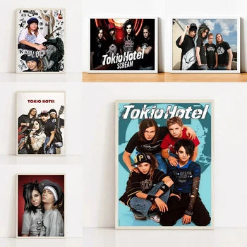 Tokio Hotel Band Плакат Картины для декора спальни Декоративные картины для гостиной Аксессуары для дома Настенные плакаты Искусство Холст