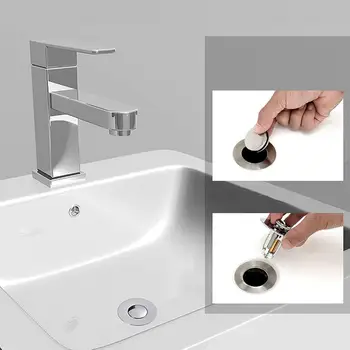 Заглушка для раковины в ванной, универсальная заглушка для слива в ванной, подходит для дренажного фильтра для раковины 25-35 мм, предотвращающего засорение