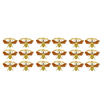 Металлическое кольцо для салфеток Кольца для салфеток Пчелиный дизайн Свадебная вечеринка Праздничный отель Украшение стола