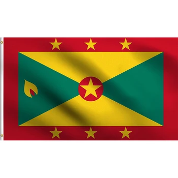 Flagnshow 100% полиэстер Флаг Гренады