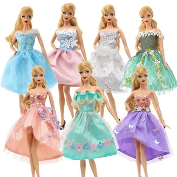 2023 Новейшее кукольное платье Модная повседневная одежда ручной работы для девочек для 30 см Кукла Цветочные платья DIY Аксессуары для кукол