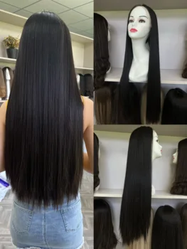 европейский девственник человеческие волосы кружева топ 30 дюймов прямые волосы крошечный слой цингтаовигик кошерный парик для женщин бесплатная доставка