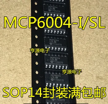  (20 шт./лот) MCP6004 MCP6004-I/SL T-I/SL -E/SL SOP14IC Новый оригинальный чип питания