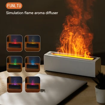 Трансграничный красочный диффузор с имитацией пламени Nordic USB plug-in аромат эфирное масло офис домашний диффузор
