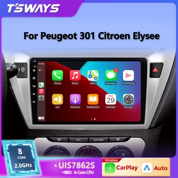 Tsways L6 Pro 2 din Android 12 Авто Авто Радио Мультимедиа Для Peugeot 301 Citroen Elysee 2013-2018 Carplay Стерео GPS 2din Аудио