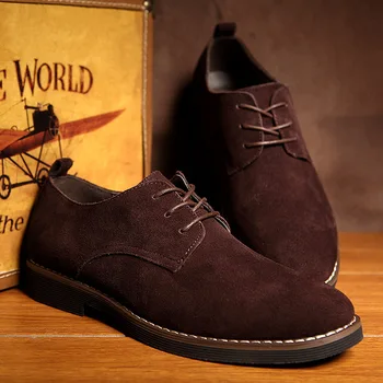 НОВИНКА Осенние мужские туфли, туфли из матовой кожи Мужская обувь в британском стиле деловая повседневная обувь оверсайз zapatos de hombre