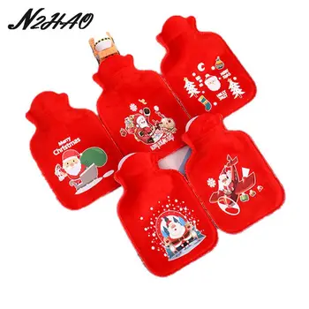 Рождественская бутылка с горячей водой, зимняя грелка для рук, милая мини-мультяшная бутылка с горячей водой, мешок для наполнения горячей водой для женщин, детей, девочек
