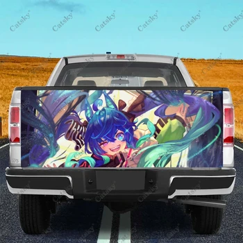Pretty Derby Anime Custom Car Tail Trunk Protect Vinly Wrap Наклейка Наклейка Украшение капота автомобиля Наклейка для внедорожника Off-road Pickup