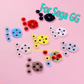 2 комплекта/лот Силиконовая токопроводящая резиновая кнопка дляSega GameGear GG Controller Токопроводящие резиновые накладки