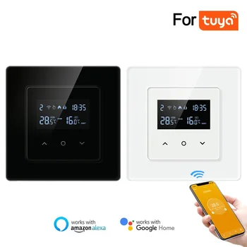Умный термостат WiFi для Tuya Smart Life Home Вода Электрический теплый пол Настенный котел ЖК-панель управления температурой