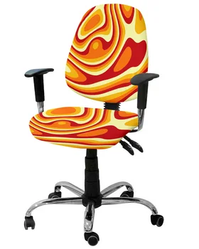 Психоделический дизайн Эластичное кресло Чехол для компьютерного кресла Эластичный съемный чехол для офисного стула Чехол для гостиной