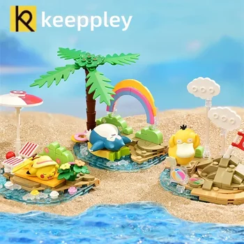 keeppley подлинные строительные блоки покемонов Пикачу Ибрагимович модель сцены Кавайные украшения собранная игрушка для девочки подарок на день рождения