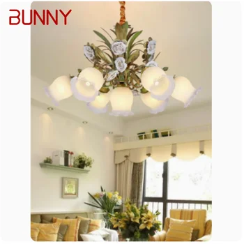 BUNNY американская садовая люстра корейская творческая теплая гостиная травяной лампа