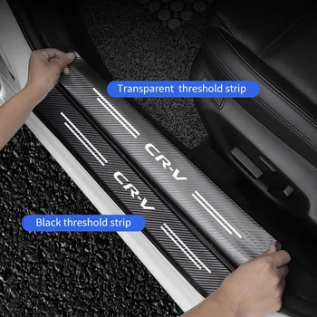  для Honda CRV Автомобильная дверная планка Наклейка против шагов и царапин Наклейка на порог багажника