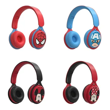 Disney Marvel Беспроводные Bluetooth-наушники Y08 HIFI Объемный звук Складные гарнитуры для ноутбука с микрофоном для детей Аниме Мультфильм